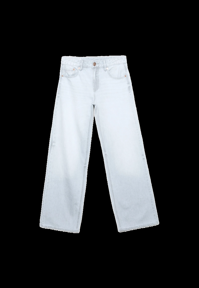 Джинсы D91 с низкой посадкой и широкими штанинами