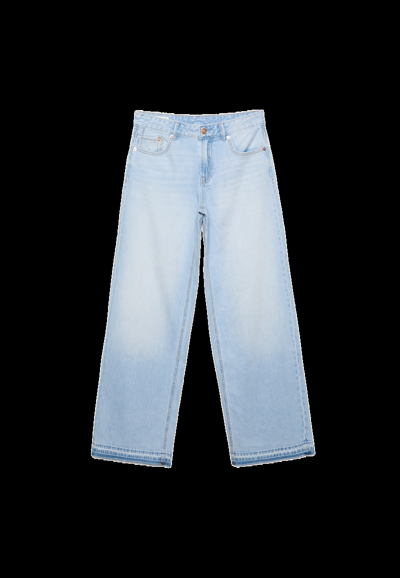 Джинсы D91 с низкой посадкой и широкими штанинами