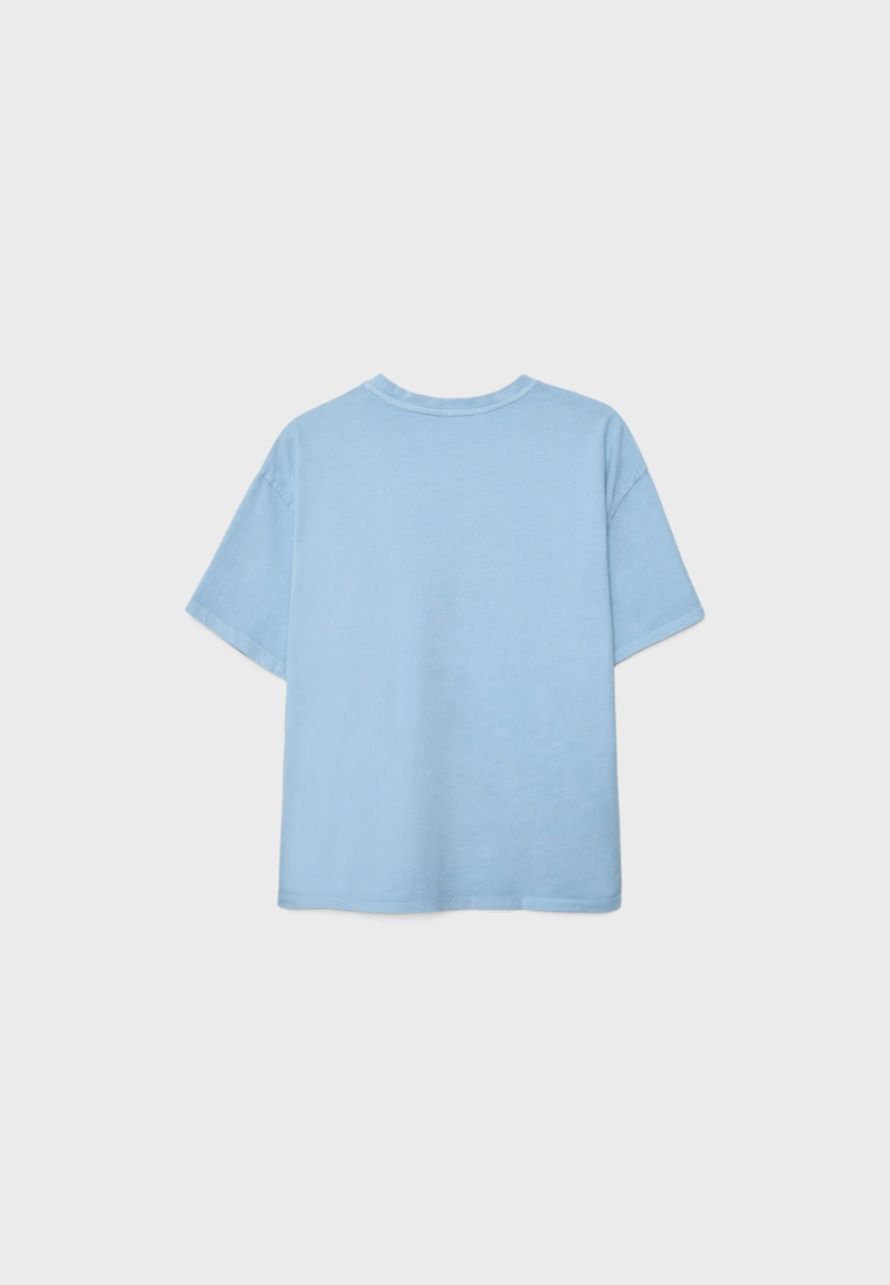 Футболка с графическим принтом и аппликацией, короткие рукава