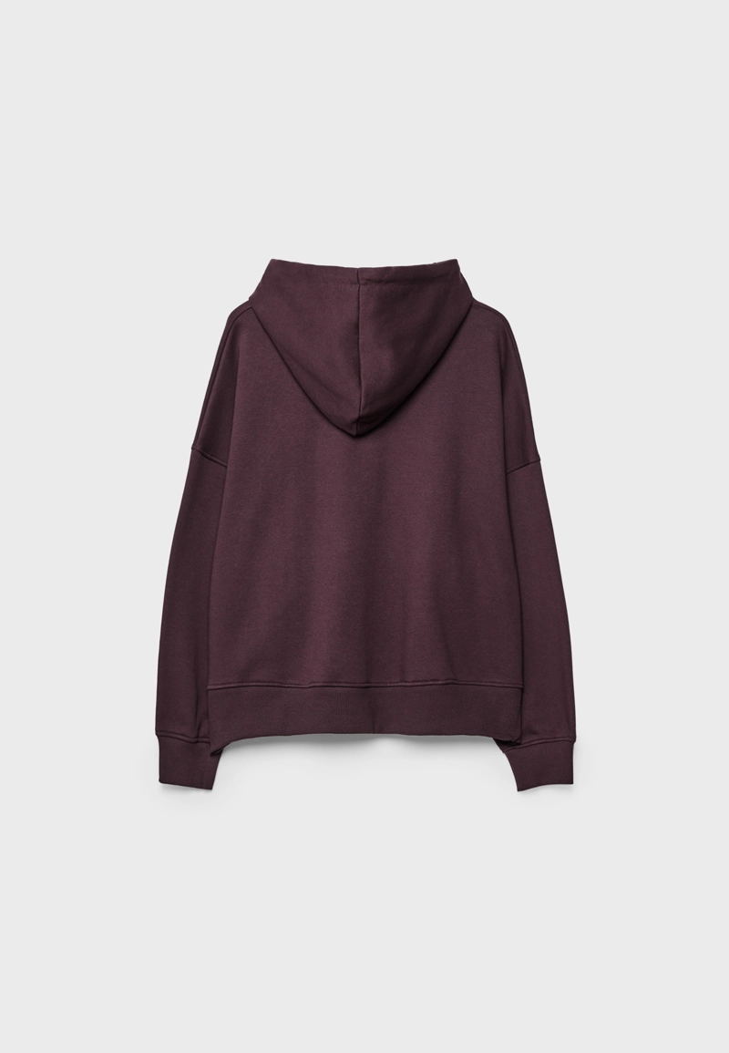 Толстовка с вышивкой и капюшоном