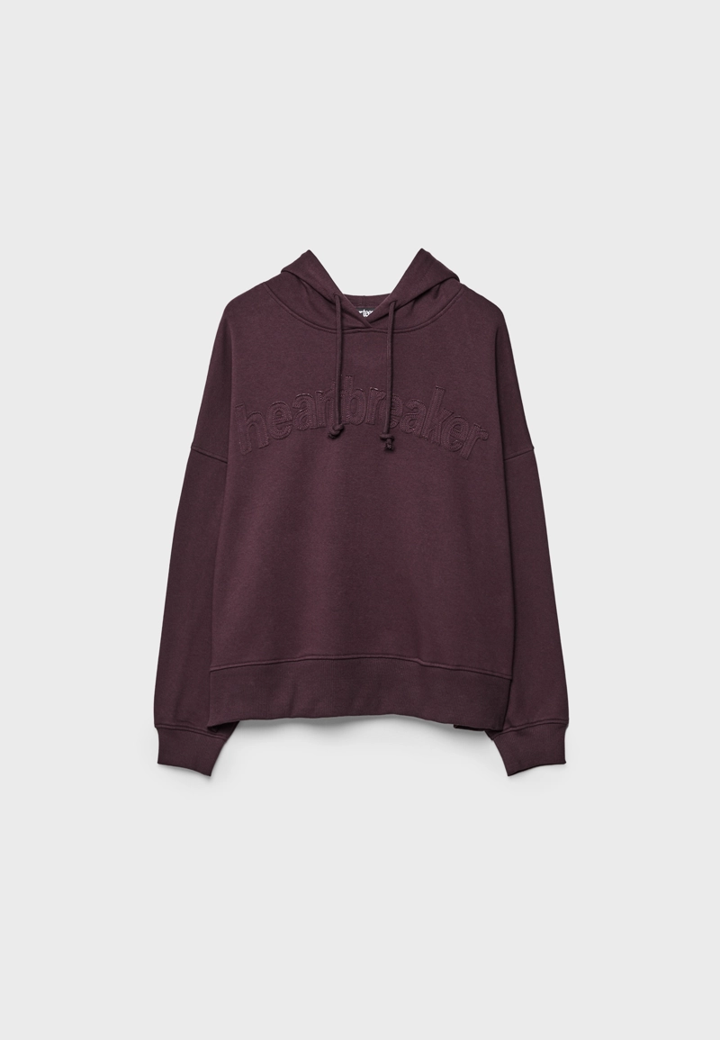 Толстовка с вышивкой и капюшоном