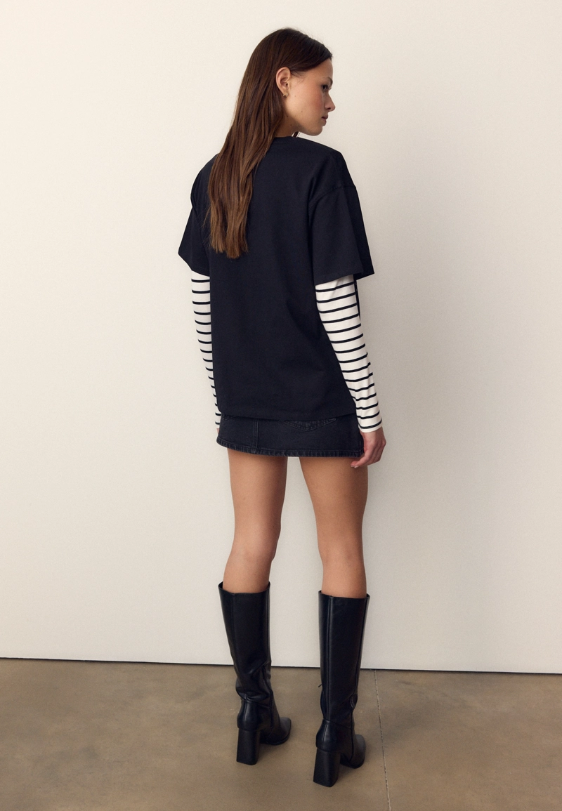 Футболка оверсайз с принтом