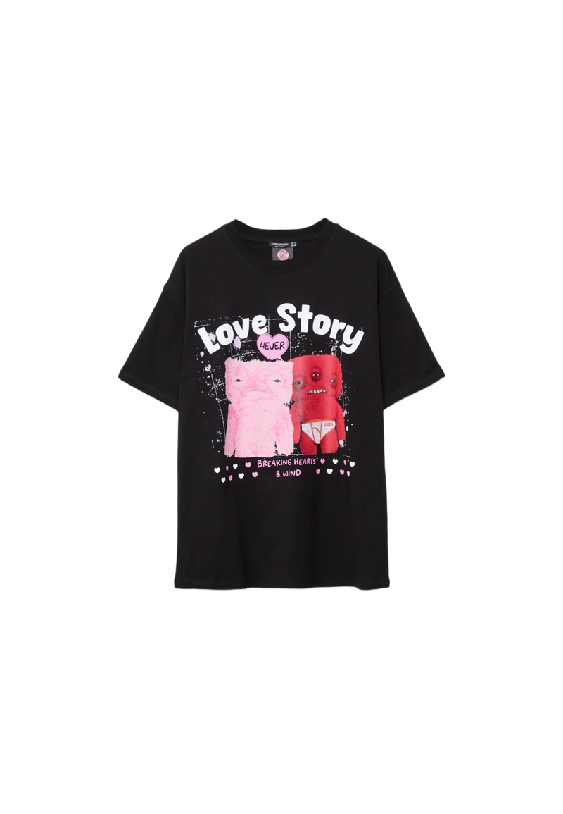 Футболка оверсайз с принтом