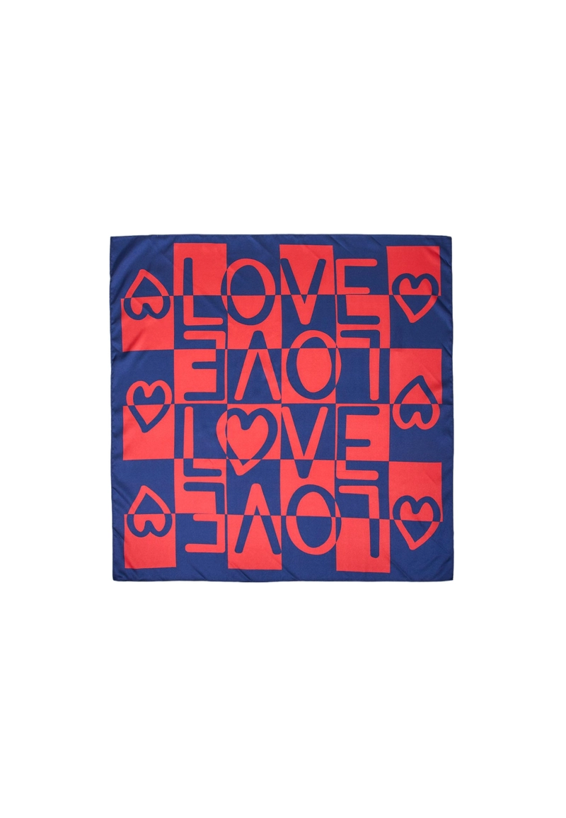 Платок с принтом love