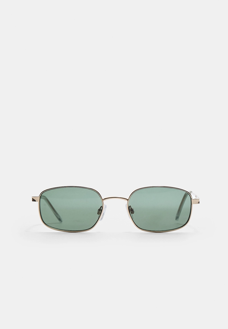 Металлические прямоугольные солнцезащитные очки