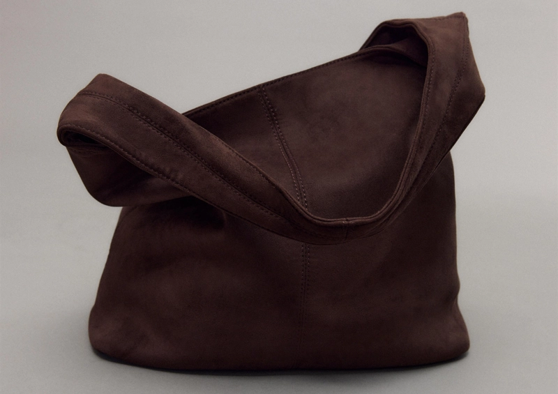 Сумка через плечо из искусственной замши