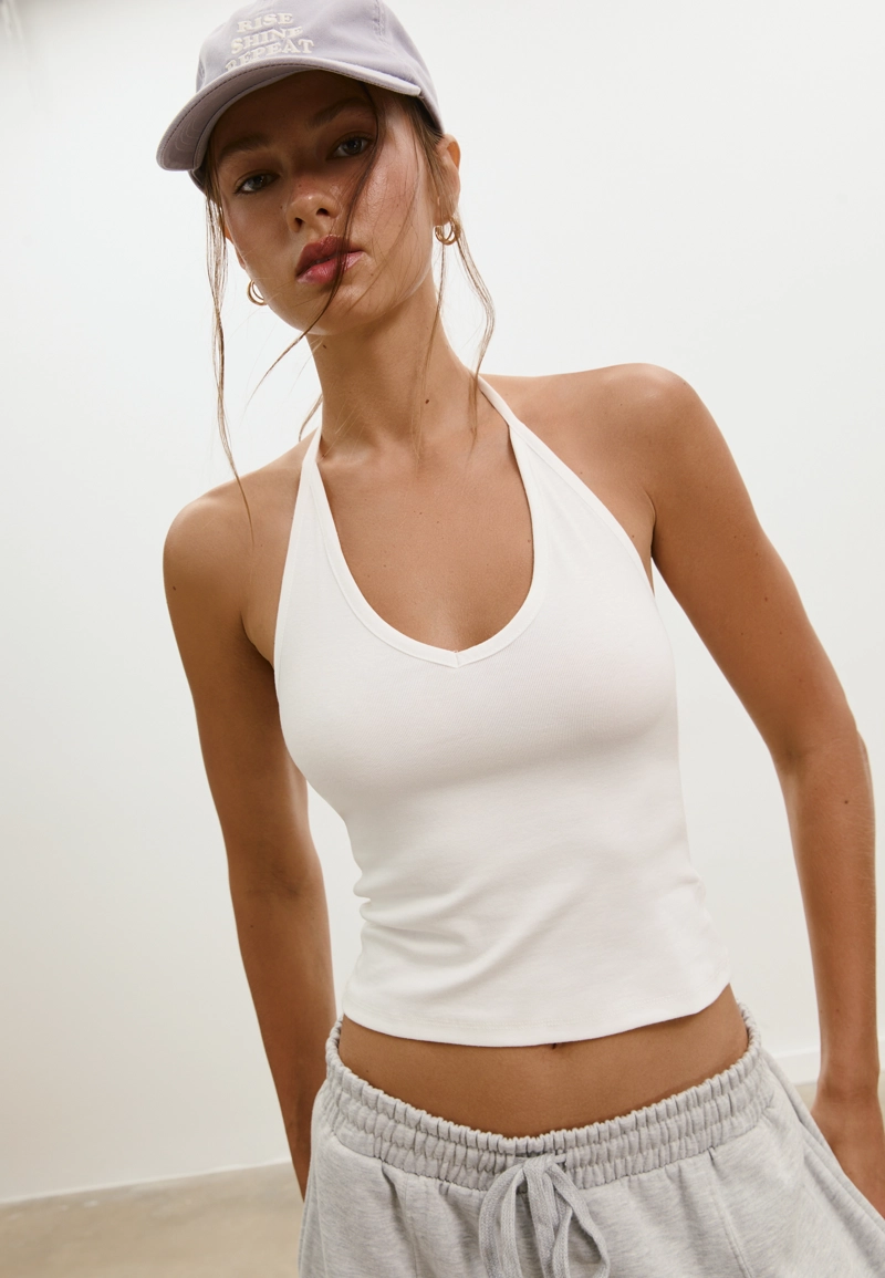 Топ халтер с завязками