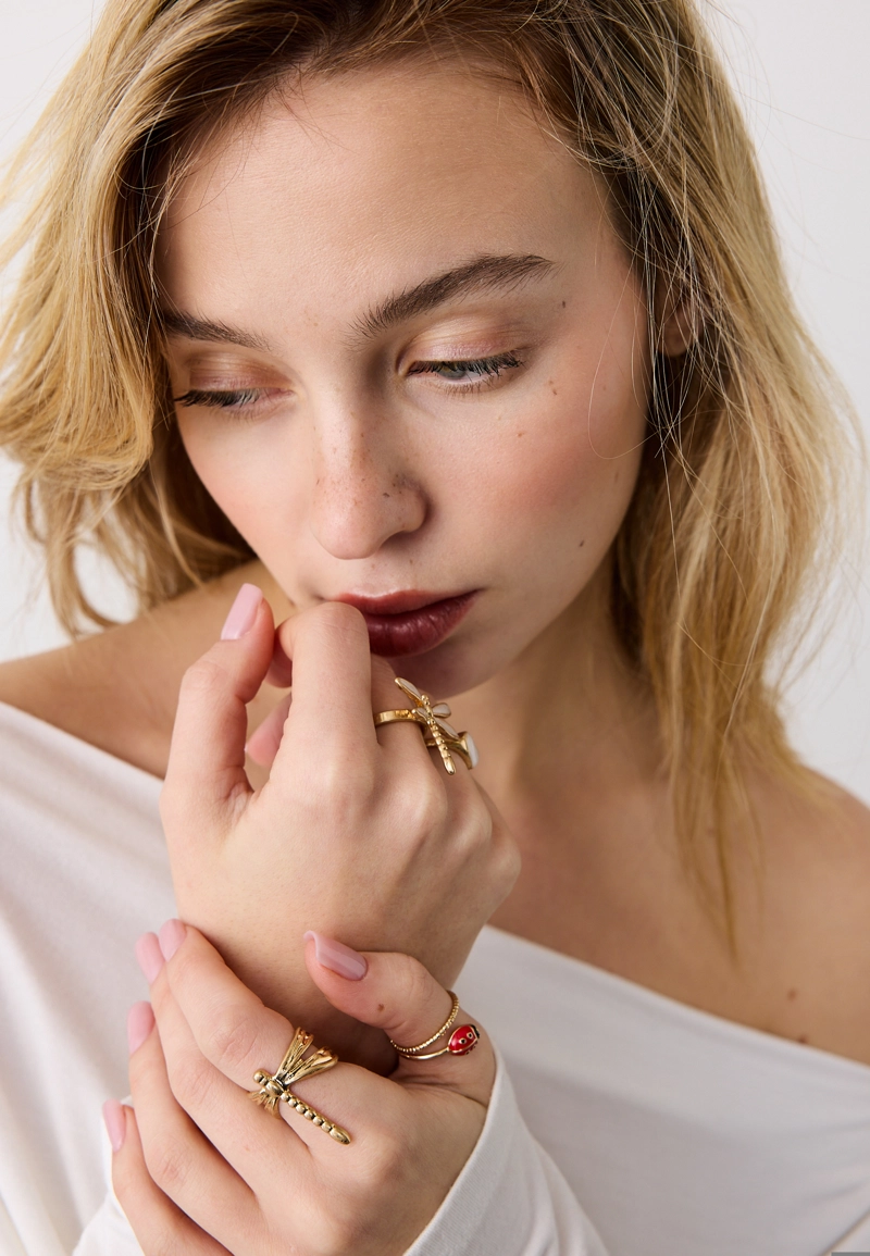 Набор из 4 колец «Стрекоза»