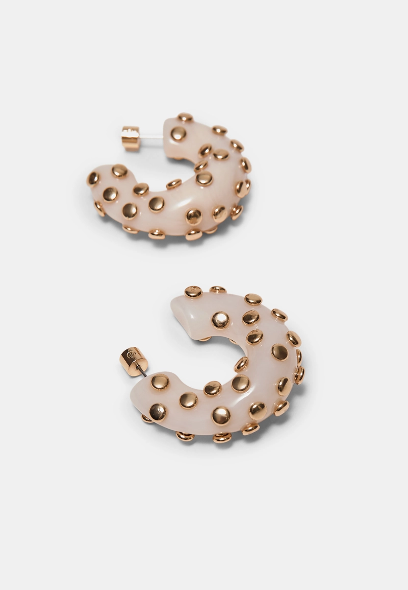 Серьги-кольца с заклепками