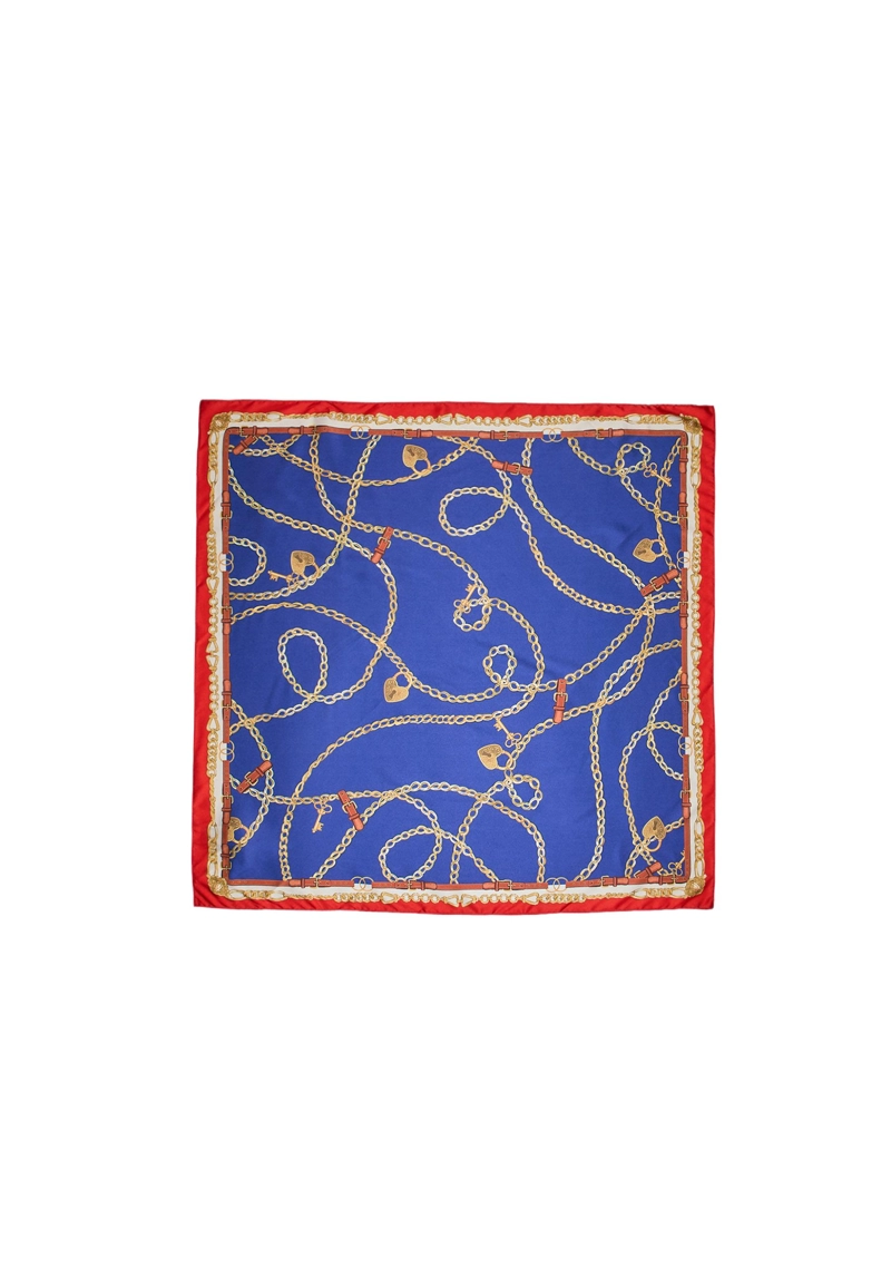 Шелковый платок с цепями
