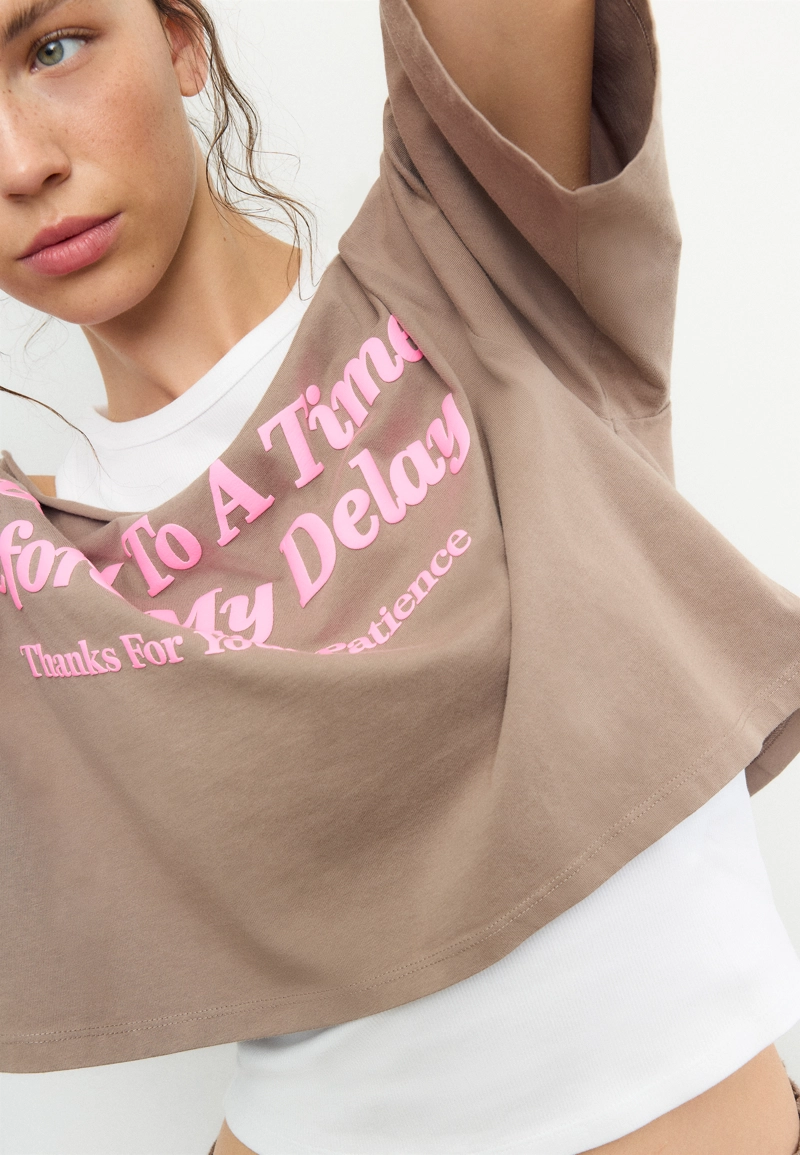 Двойной топ с рисунком