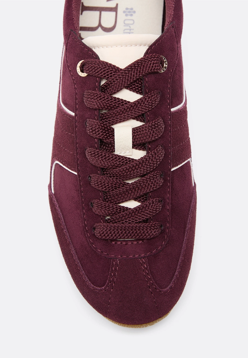 Кеды на тонкой подошве с кожаными деталями