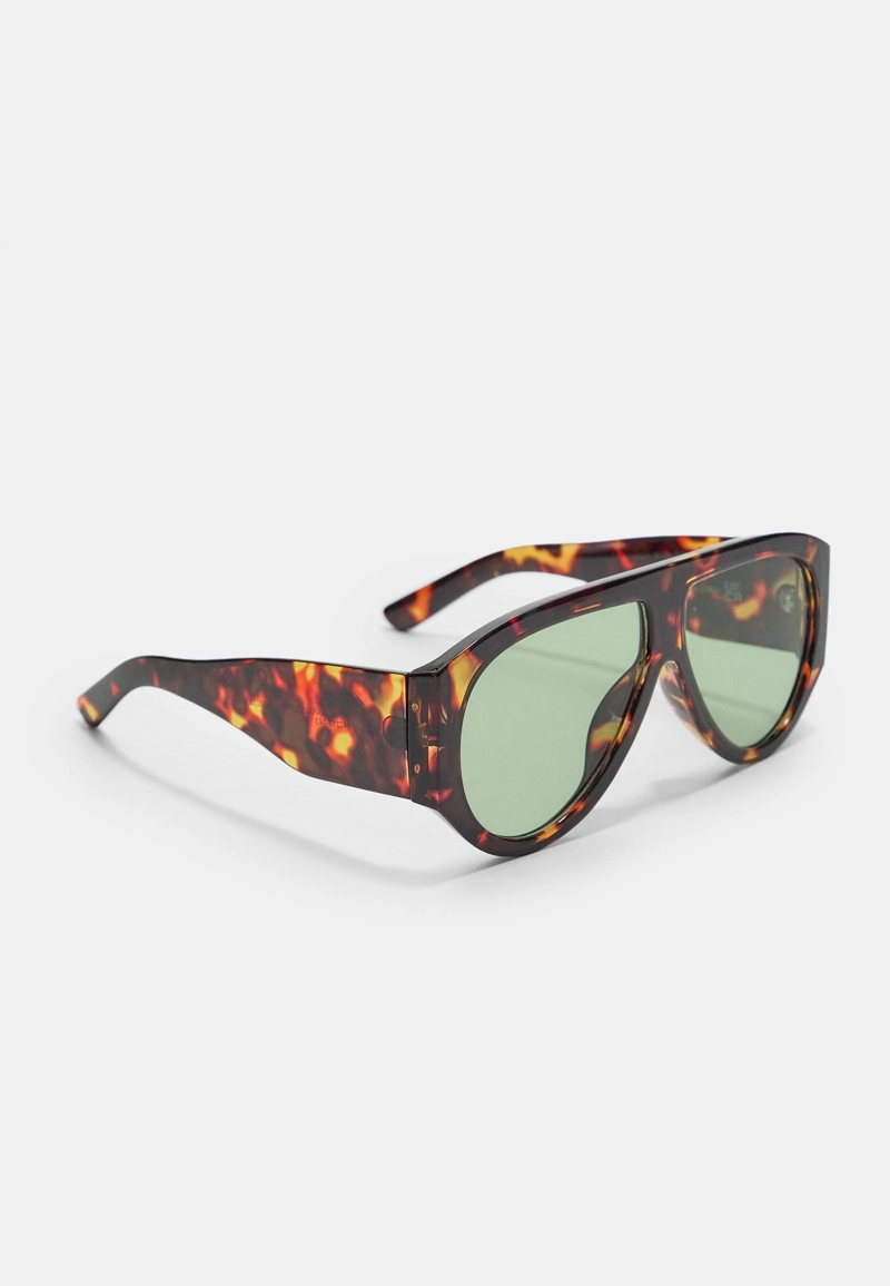 Солнцезащитные очки в стиле ретро под черепаху