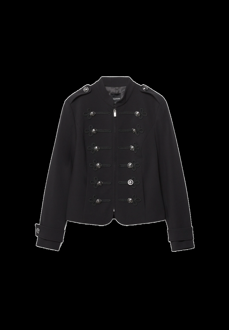 Приталенный пиджак с пуговицами с гравировкой