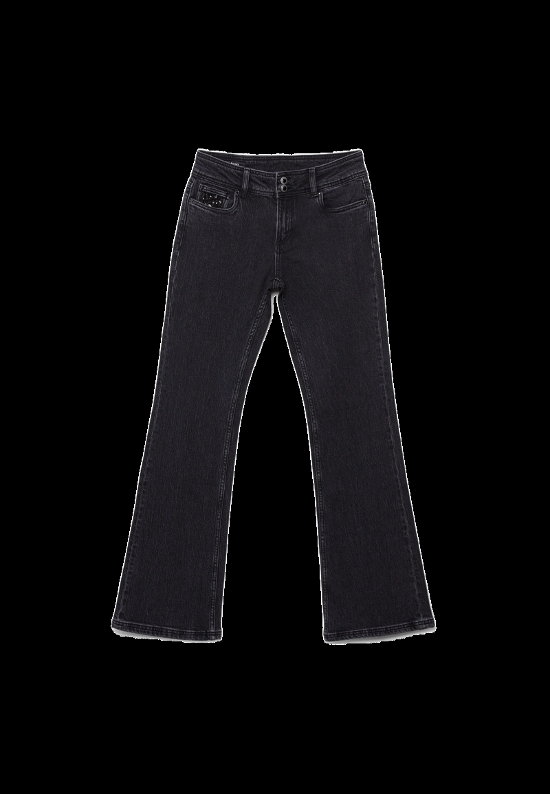 Джинсы с низкой посадкой с пайетками