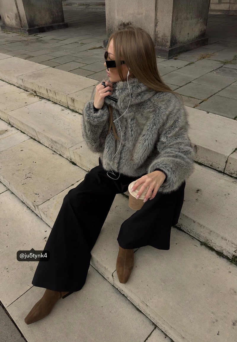 Брюки с макси-защипами и поясом