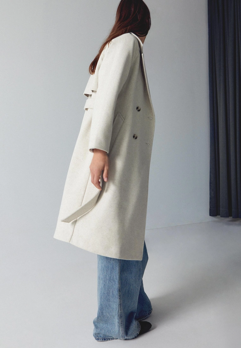 Тренч из мягкой ткани