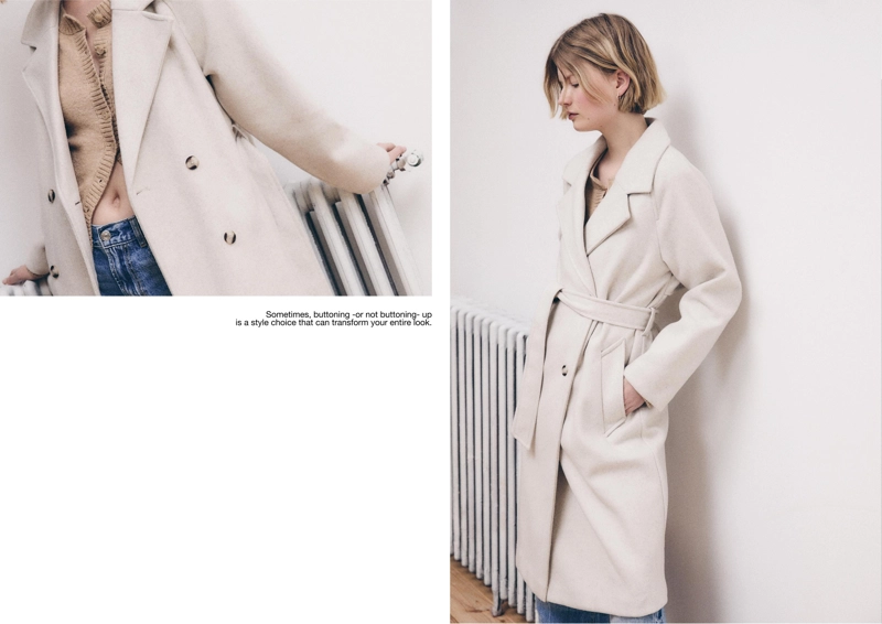 Тренч из мягкой ткани