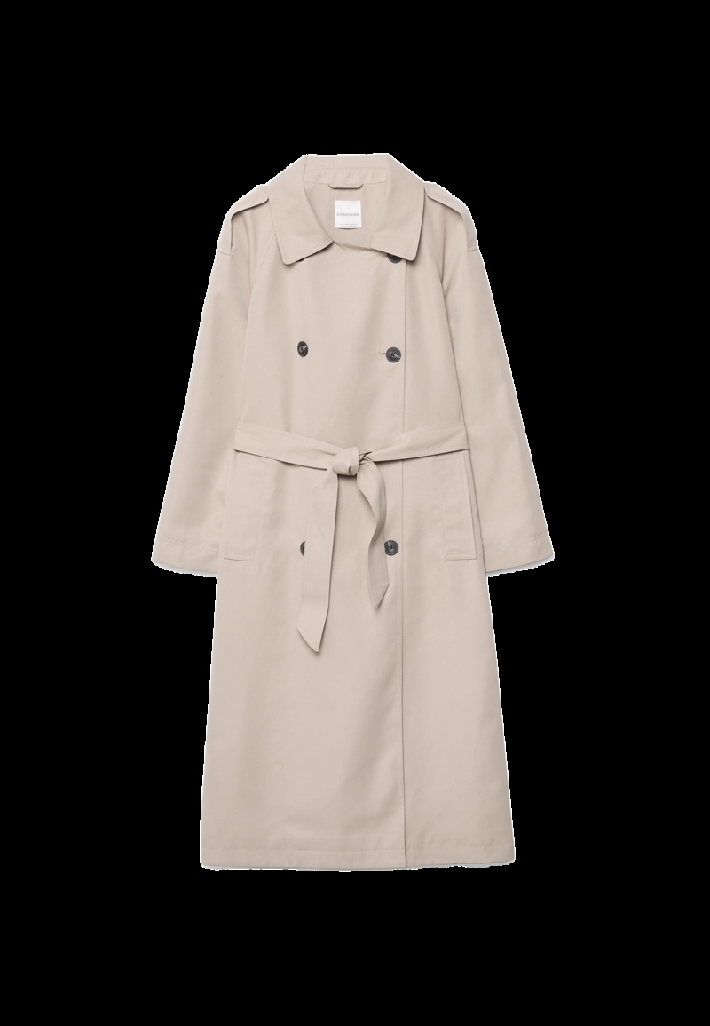 Длинный струящийся тренч