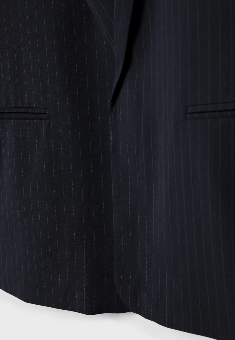 Пиджак свободного кроя в полоску