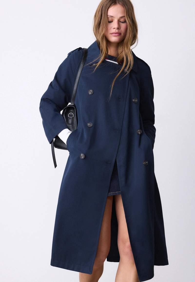 Длинный струящийся тренч