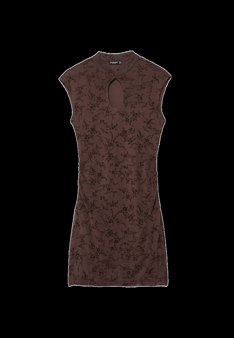 Короткое платье в стиле ципао