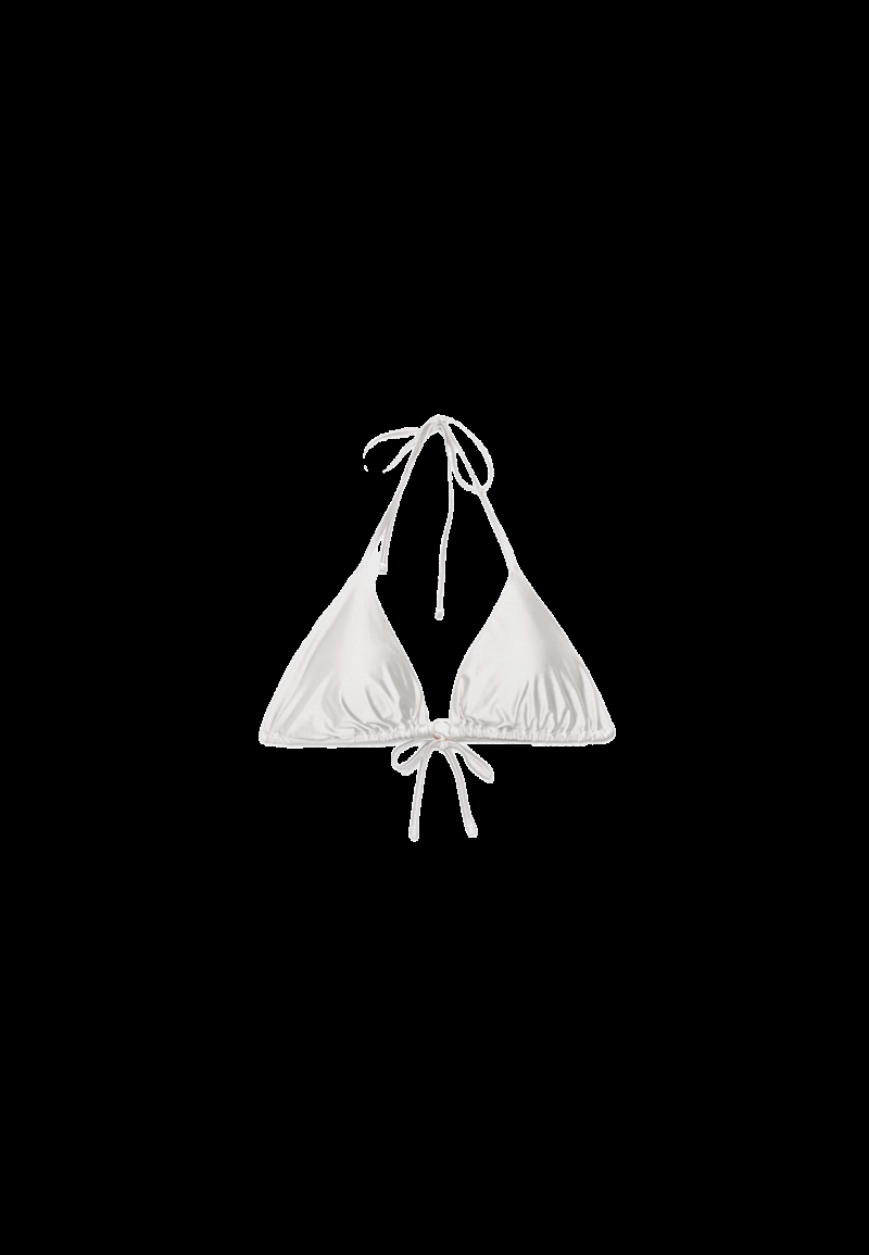 Атласный топ бикини треугольной формы