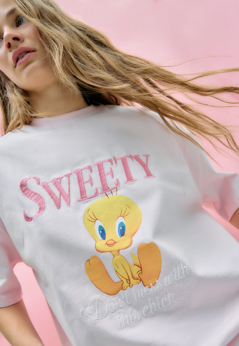 Футболка Sweety с короткими рукавами и круглым вырезом
