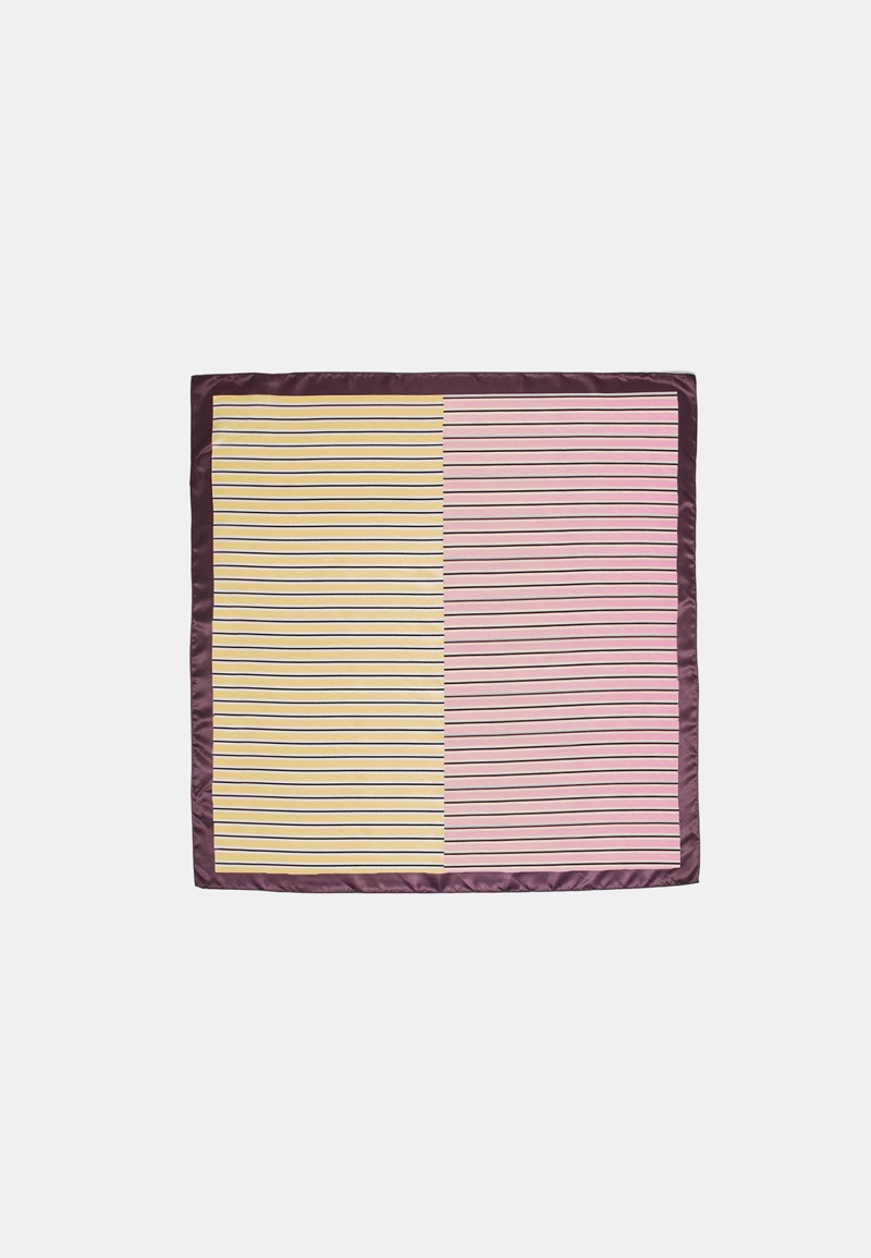 Платок в контрастную полоску