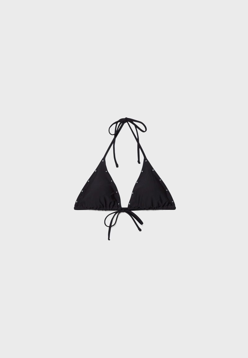 Топ бикини треугольный с заклепками
