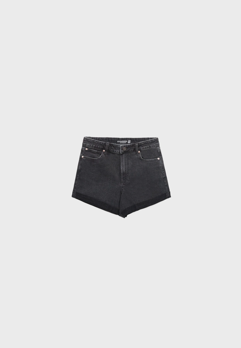 D85 Шорты mom slim