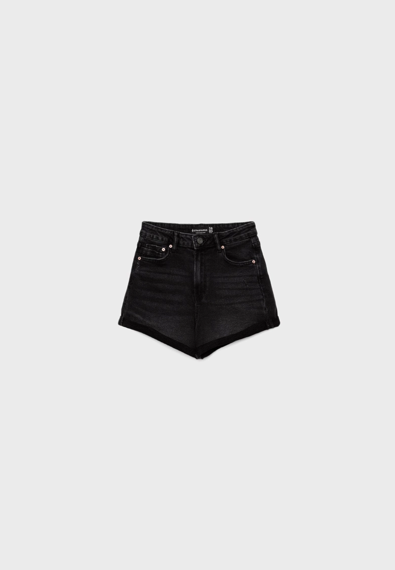 D85 Шорты mom slim
