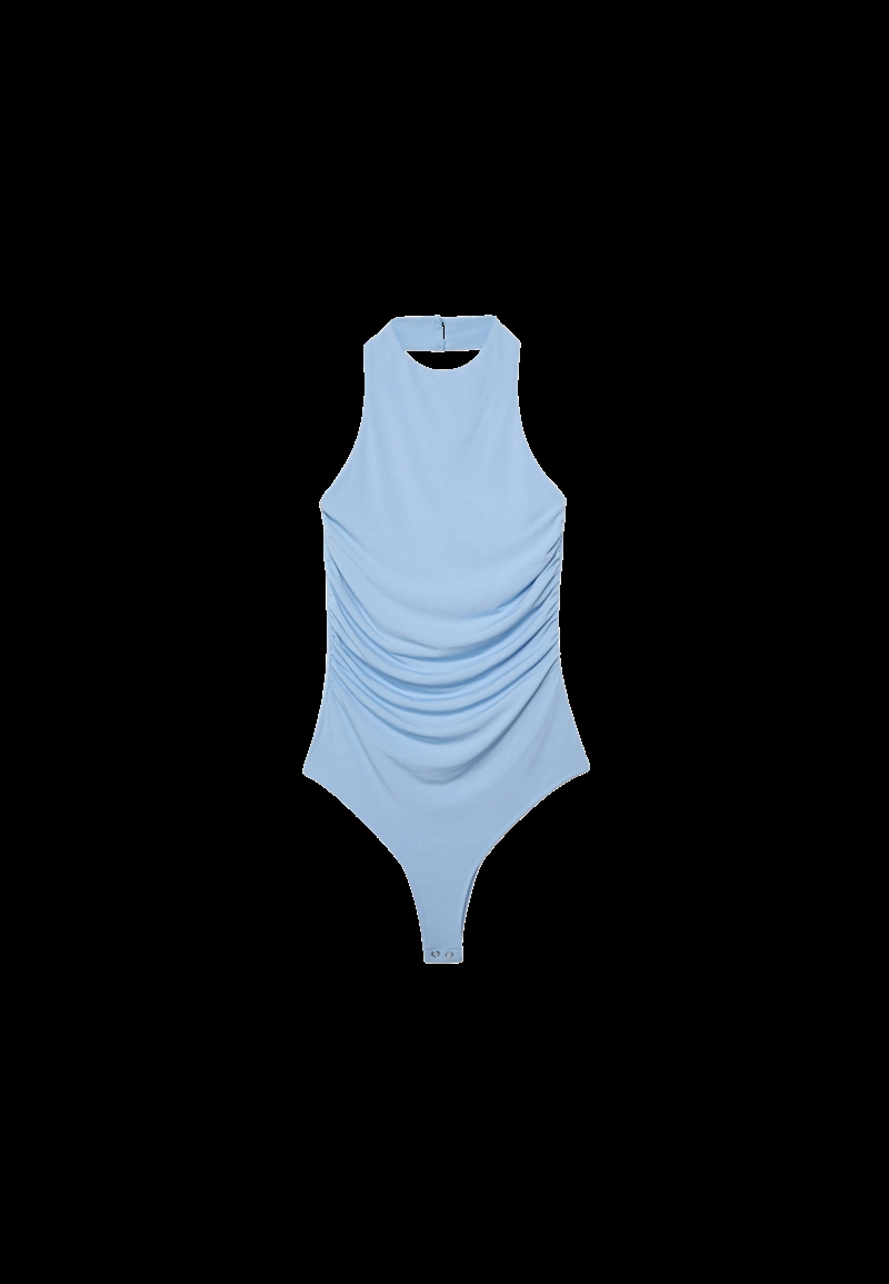 Боди с горловиной халтер
