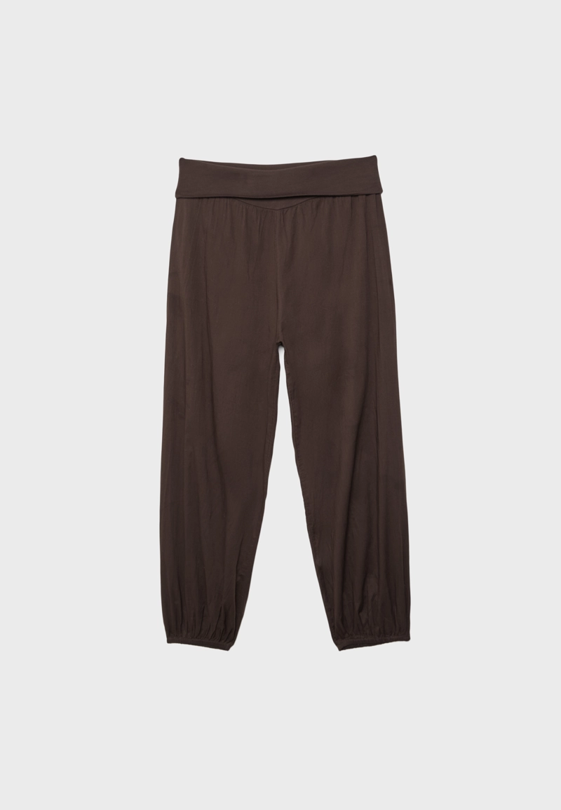 Брюки-баллоны с отворотом