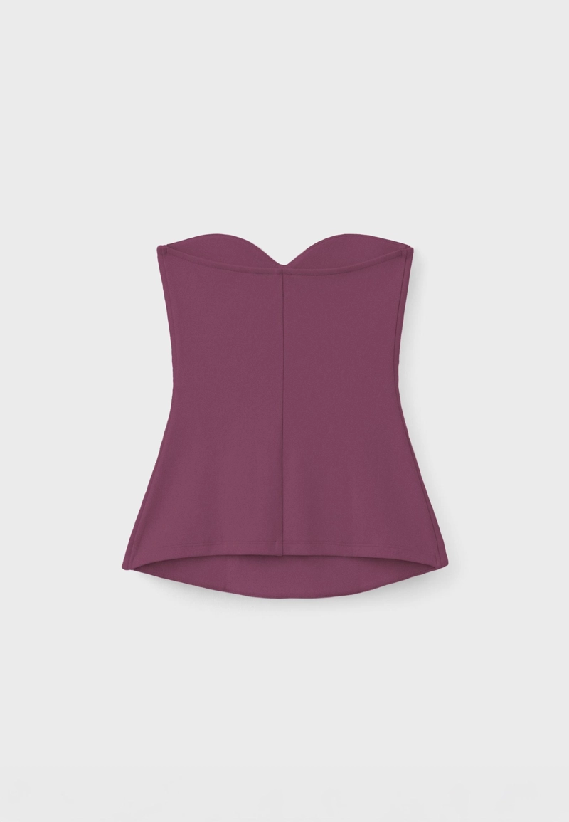 Бандо с вырезом сердечком