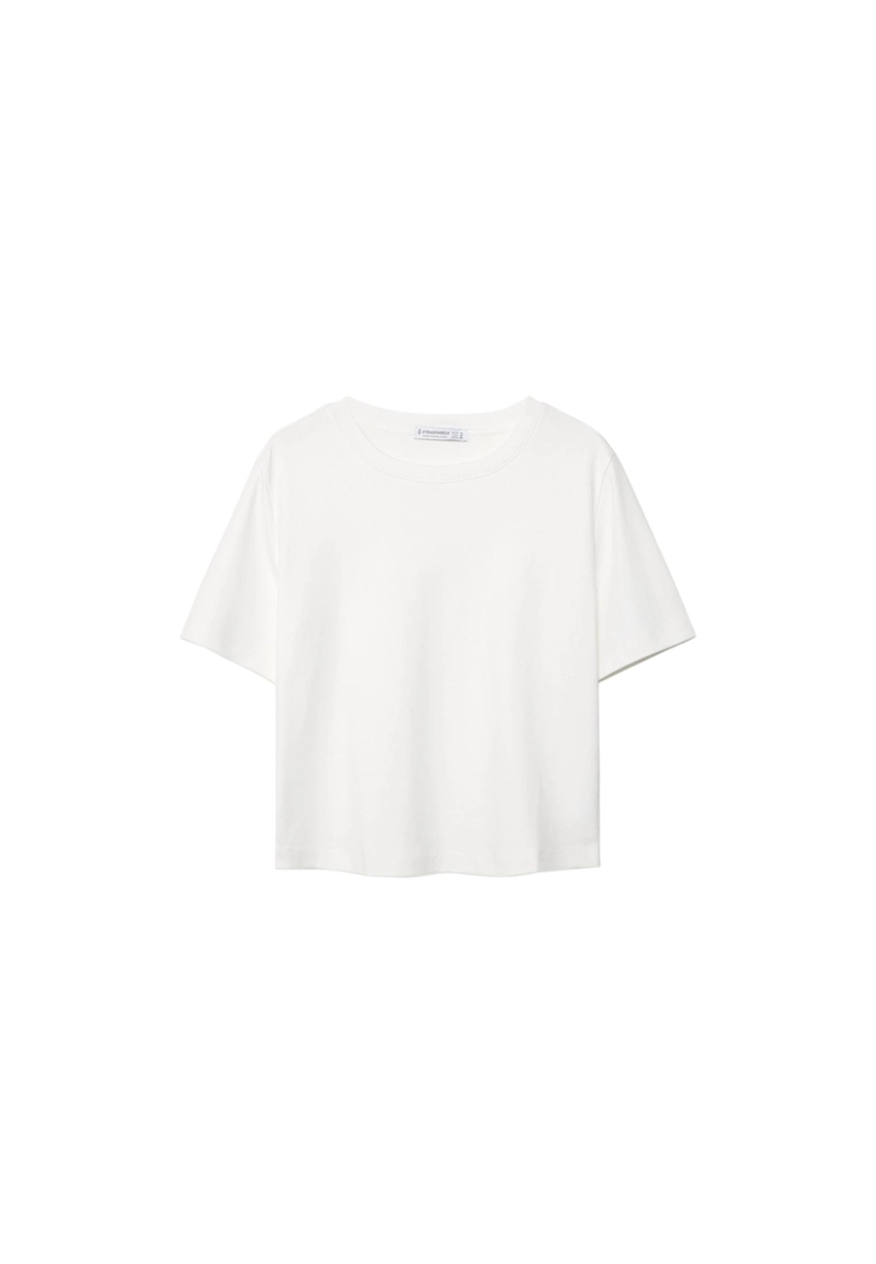 Базовая футболка классического кроя из плотной ткани