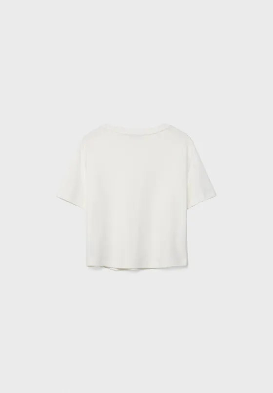 Базовая футболка классического кроя из плотной ткани