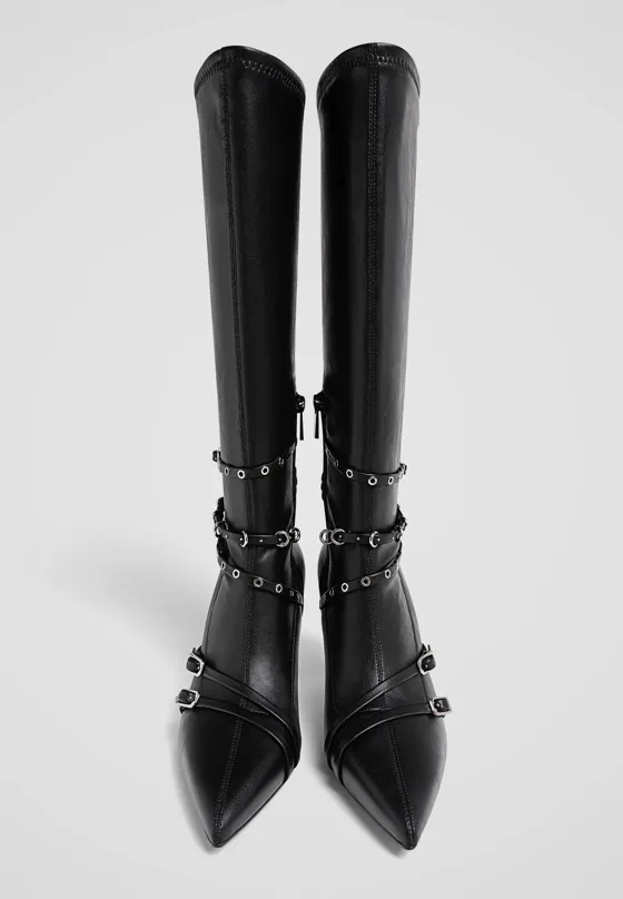 Ботфорты с пряжками