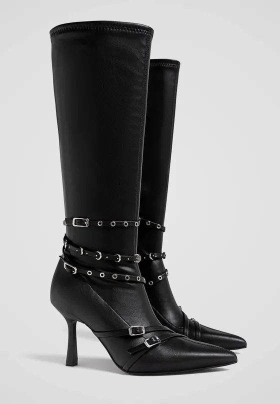 Ботфорты с пряжками