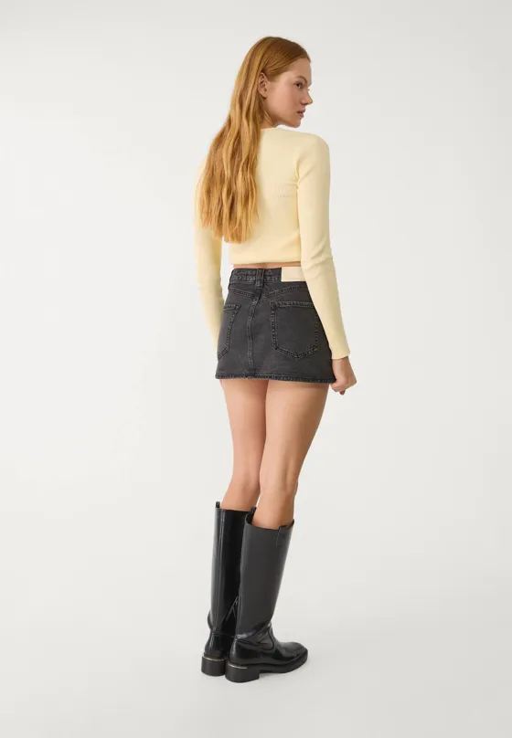 Джинсовая юбка-шорты D62