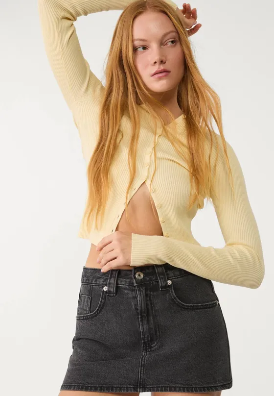 Джинсовая юбка-шорты D62