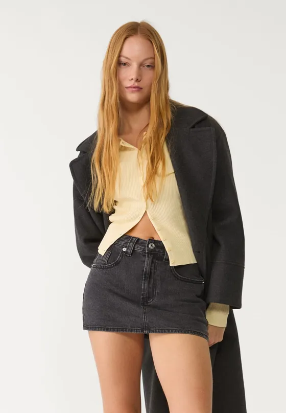 Джинсовая юбка-шорты D62