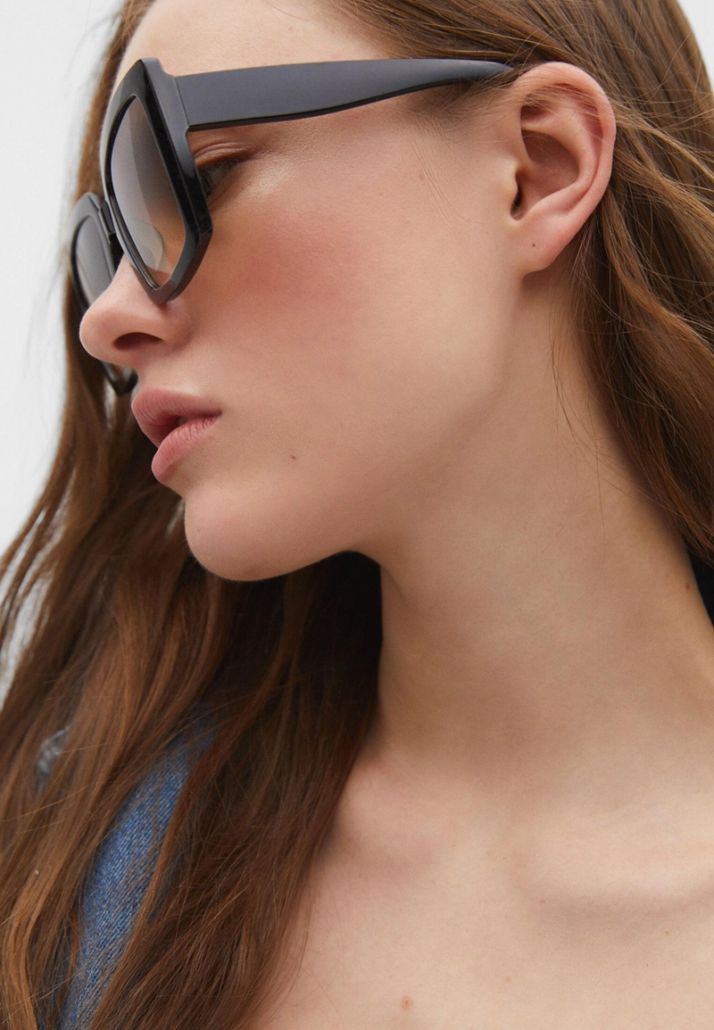 Солнцезащитные очки с хрустальными линзами с эффектом деграде