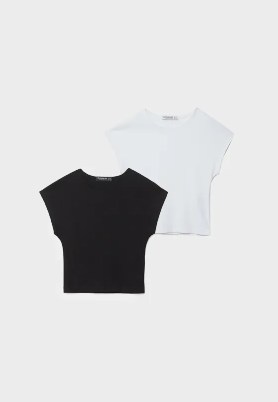 Набор из двух базовых футболок облегающего кроя