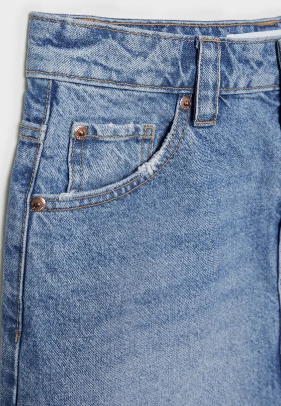 Джинсовая мини-юбка D66