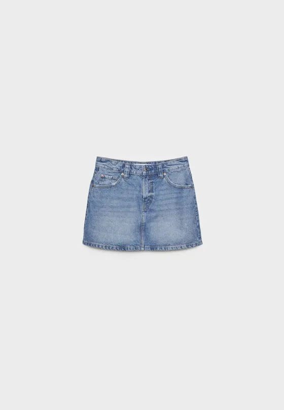 Джинсовая мини-юбка D66