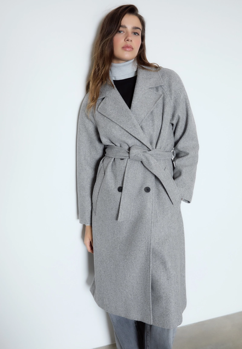 Тренч из ткани Soft Touch