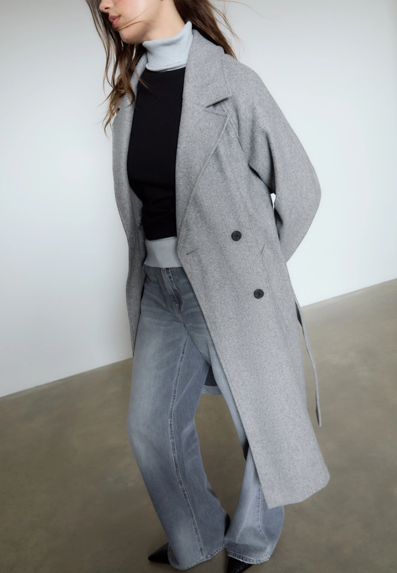 Тренч из ткани Soft Touch