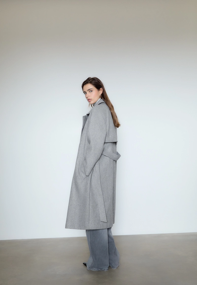 Тренч из ткани Soft Touch