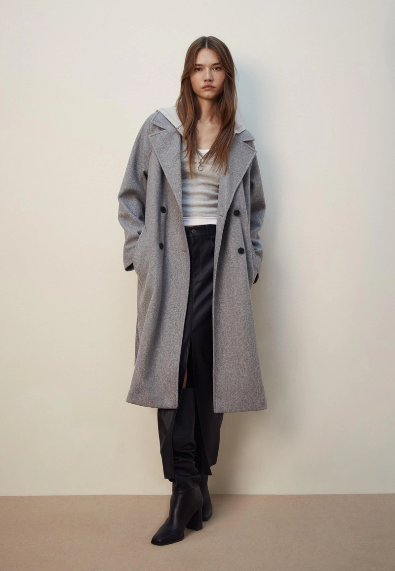 Тренч из ткани Soft Touch